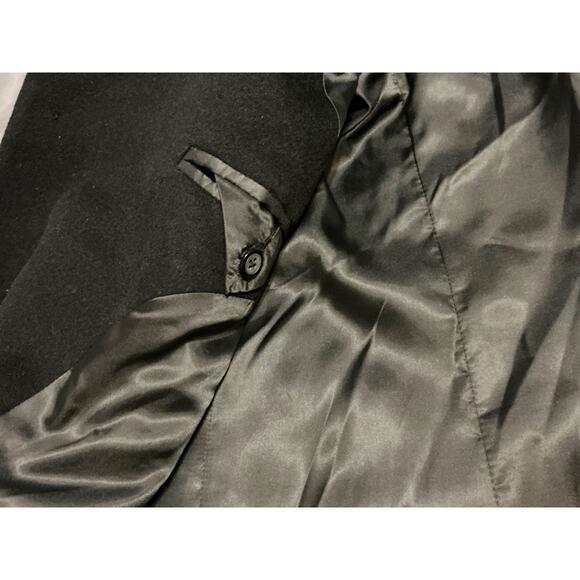 SHENGXING Cashmere Blend Men’s Black Coat SX Beautiful Coat - Picture 8 of 12